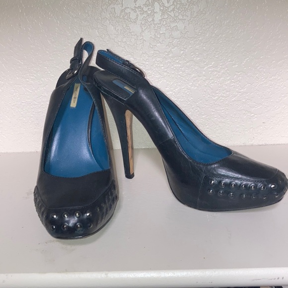 Max Studio "Indie" Black Platform Slingback Heel - Picture 2 of 12